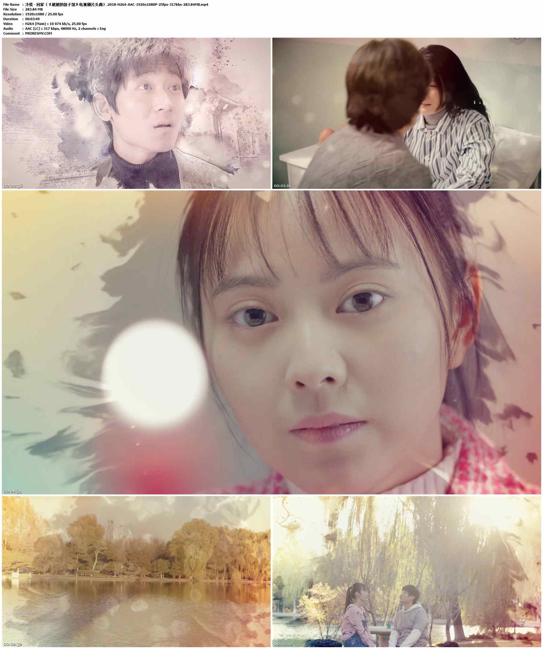 冷松 - 回家（《姥姥的饺子馆》电视剧片头曲）.2018-H264-AAC-1920x1080P-25fps-317kbs-283.84MB官方MV_高清MV